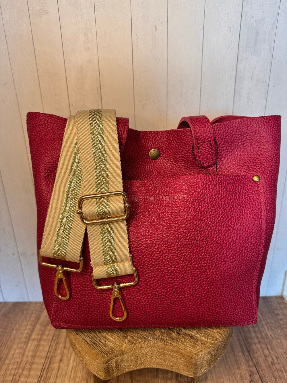 Tan Gold StripedWoven Purse Strap Crossbody Neutral Bag Strap Purse Strap NEW!